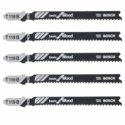 Lame Scie Sauteuse Bosch T 119 B Basic For Wood Jeu De 5 Lames