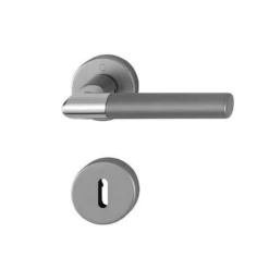 Ensemble Rosace Clé L Lecce Hoppe Alu Inox Mat Porte 35-45mm Carré 7mm -Construire Un Magasin D'outils lecce cll alu