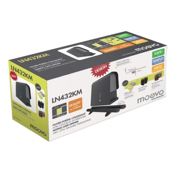 Nice Motorisation Pour Portail Coulissant LN432KM Moovo 1 Nice Motorisation Pour Portail Coulissant LN432KM Moovo