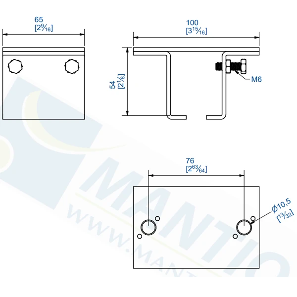 Manchon Support De Raccordement à Fixer Au Plafond Mantion 5144M 2 Manchon Support De Raccordement à Fixer Au Plafond Mantion 5144M – Image 2