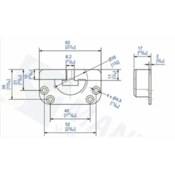 Platine à Encastrer Pour Fixation De Montures Mantion 0022 -Construire Un Magasin D'outils mantion 0022 1