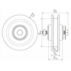 Galet Fonte Sur Cage à Rouleaux Diamètre 108 Mm Capacité 200 Kg -Construire Un Magasin D'outils mantion 1004