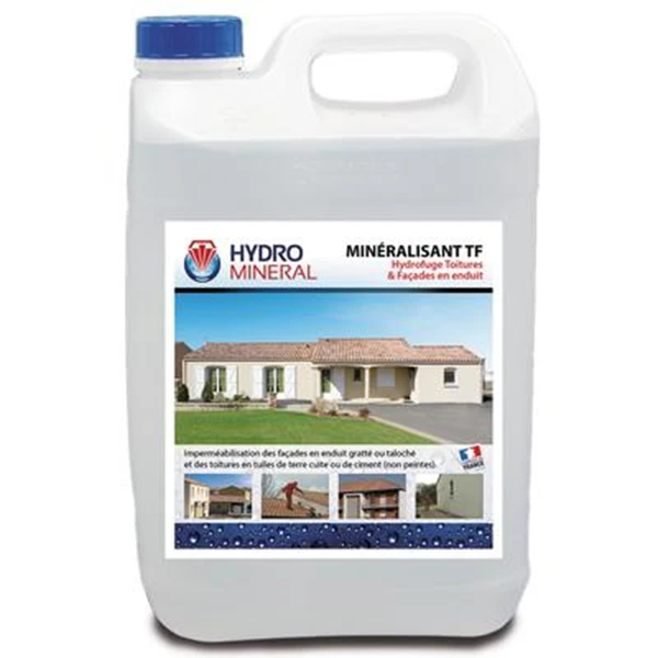 Minéralisant TF Hydrofuge Pour Toitures Façades En Enduit Hydro Minéral - Bidon De 5L 1 Minéralisant TF Hydrofuge Pour Toitures Façades En Enduit Hydro Minéral - Bidon De 5L