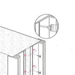 Joint Isolation Coupe-feu Porte Va-et-vient 36-44 Mm 2.5 M Noir -Construire Un Magasin D'outils mise en place joint coupe f