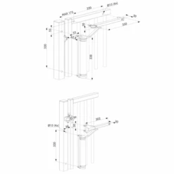 Ferme-portail Hydraulique Compact 100% Mécanique Lion ZILV -Construire Un Magasin D'outils montage locinox