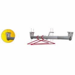 Mottez Barre Penderie Télescopique 40 à 70 Cm - Acier Nickelé -Construire Un Magasin D'outils montage penderie mottez 2