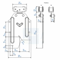 Monture De Fixation Sur Plat Mantion Pour Rail 62x55 - Lot De 2 -Construire Un Magasin D'outils monture2