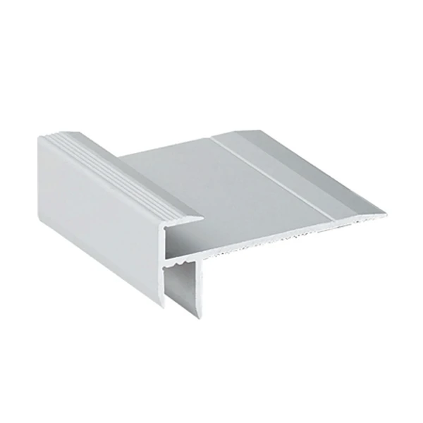 Nez De Marche Percé à Double Arrêt De 5 Mm En Alu Incolore 1 Nez De Marche Percé à Double Arrêt De 5 Mm En Alu Incolore