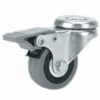 Roue En Caoutchouc Gris Pivot Et Frein Diamètre 50 Mm 04017 PRODIF-SOMEC 004017