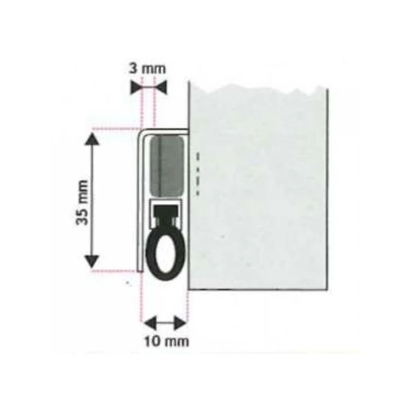 Plinthe Klomatic Prestige Blanc 0.93 M : Ets Jean Jourjon 045543 3 Plinthe Klomatic Prestige Blanc 0.93 M : Ets Jean Jourjon 045543 – Image 3