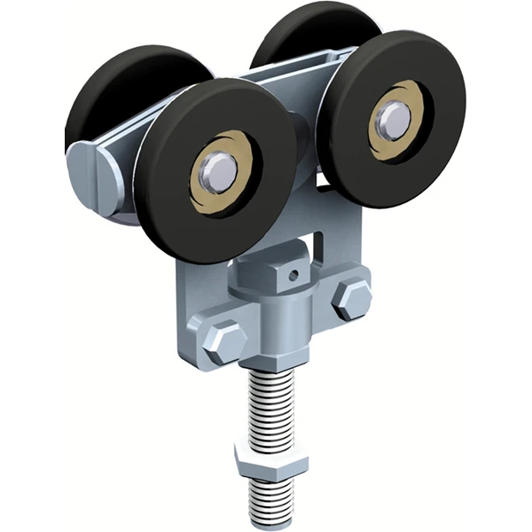 Monture Fixation Sur Chant 4 Galets Bandages Nylon Vis M16 Pour Rail 85x70 : Mantion 2285 - Lot De 2 2 Monture Fixation Sur Chant 4 Galets Bandages Nylon Vis M16 Pour Rail 85x70 : Mantion 2285 - Lot De 2 – Image 2