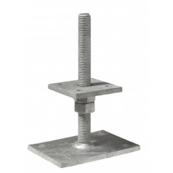 Pied De Poteau Réglable De 40 à 180 Mm Platine 80 X 80 Mm 4 Pied De Poteau Réglable De 40 à 180 Mm Platine 80 X 80 Mm – Image 4
