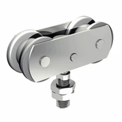 Monture Pivotante Réglable En Hauteur Galets Delrin Vis M10 Force 40 Kgs Mantion 0633D - Lot De 2