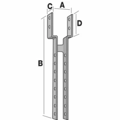 Support De Faîtage SF Largeur 40 Mm Simpson Strong-Tie SF/2840 -Construire Un Magasin D'outils p210669 pic2