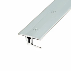 Seuil De Porte PPS Aluminium Incolore à Chapeau Large Symétrique 7-17 Mm Longueur 90 Cm