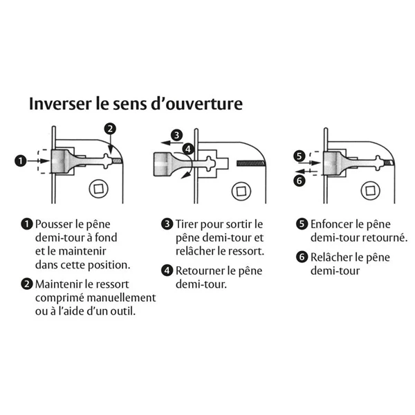 Serrure à Encastrer Yale - Dormant - Réversible - Blanche - Axe 40 Mm 2 Serrure à Encastrer Yale - Dormant - Réversible - Blanche - Axe 40 Mm – Image 2