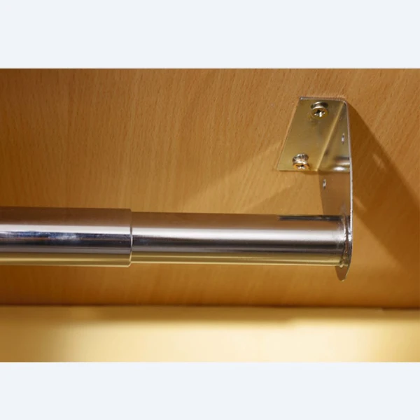 Mottez Barre Penderie Télescopique 68 à 120 Cm Et 1 Crochet Central 4 Mottez Barre Penderie Télescopique 68 à 120 Cm Et 1 Crochet Central – Image 4