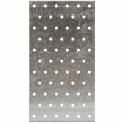 Plaque Perforée En Acier Galvanisé NP - 60 X 200 X 2 Mm