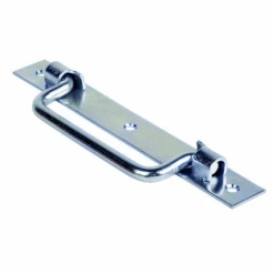 Poignée Sur Platine Torbel St Étienne Acier Zingué Blanc Longueur 160 Mm