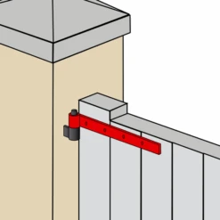 Penture Droite Percée Noir Torbel Gond 16 Mm Longueur 1000 Mm -Construire Un Magasin D'outils portail2 1