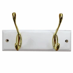 Porte Manteaux Mottez B072BBC En Zamak Avec 2 Crochets Dorés