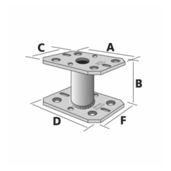 Petit Pied De Poteau Hauteur 80 Mm Simpson Strong-Tie PPMINI80 -Construire Un Magasin D'outils ppmini