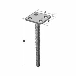 Pied De Poteau Simple Platine à Sceller Simpson Strong-Tie PPSP100 9 Pied De Poteau Simple Platine à Sceller Simpson Strong-Tie PPSP100 -Construire Un Magasin D'outils ppsp70