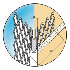 Protège-angle Déployé Pour Enduit Gratté