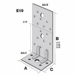 Équerre Renforcée E17 75x150x50 Mm Simpson Strong-Tie E17/2 -Construire Un Magasin D'outils querre de charpente renforcee er simpson strong tie square 1000x1000 1
