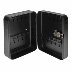 Armoire Clefs Murale Métallique Sécurisée 46 Clefs 3 Chiffres Noir Mat