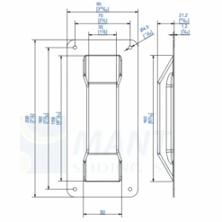 Poignée Cuvette Mantion RD-4B Pour Roc Design - Noir -Construire Un Magasin D'outils rd4b2