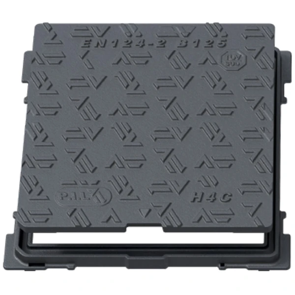 Regard Hydraulique De Trottoir - Carré Fonte Noire - B125 - 400x400 CM 2 Regard Hydraulique De Trottoir - Carré Fonte Noire - B125 - 400x400 CM – Image 2