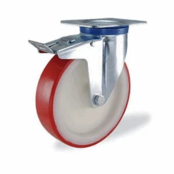 Roulette à Platine Pivotante Avec Frein - 125 Mm - 200 Kg