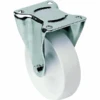 Roulette En Polypropylène Blanc - Diamètre 125 Mm - Capacité De 160 Kg