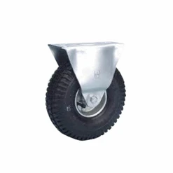 Roulette Pneumatique à Platine Fixe - 200 Mm - Capacité 75 Kg