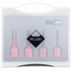 4 Trépans Ø 6, 8, 10, 12 Mm Et Adaptateur - Mini Drygres Rubi -Construire Un Magasin D'outils rubi carrelage