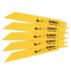 Lame De Scie Sabre Bois Et Métal Dewalt DT2345-QZ BIM 152 Mm - Lot De 5