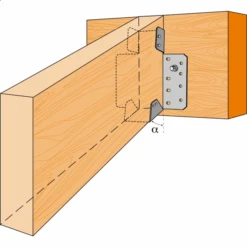 Sabot à Pente Réglable SPR Largeur 76 Mm Simpson Strong-Tie SPR76/180 -Construire Un Magasin D'outils sabot a pente reglable spr simpson strong tie square 1000x1000 2