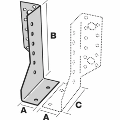 Sabot Deux éléments Droit Largeur 30 Mm Simpson Strong-Tie SDED340/30 -Construire Un Magasin D'outils sabot de charpente ajustable en largeur sde droite gauche simpson strong tie square 1000x1000 3
