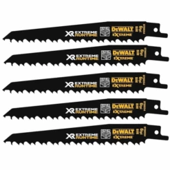 Lame De Scie Sabre Bois Dewalt DT99554-QZ Longueur 152 Mm - Lot De 5
