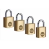 Cadenas Standard Laiton 20 Mm - Yale - Anse Acier - Lot De 4 Cadenas S'entrouvrant - 4 Clés
