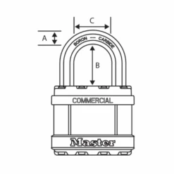 Master Lock Cadenas Excell Professionnel - MasterLock - Acier Laminé Inoxydable -Construire Un Magasin D'outils sans titre 1 147