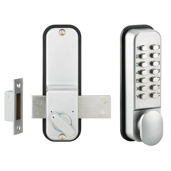 Verrou à Code Mécanique Avec Pêne Dormant En Applique - Réversible - Pour Porte épaisseur 32 à 55 Mm 1 Verrou à Code Mécanique Avec Pêne Dormant En Applique - Réversible - Pour Porte épaisseur 32 à 55 Mm