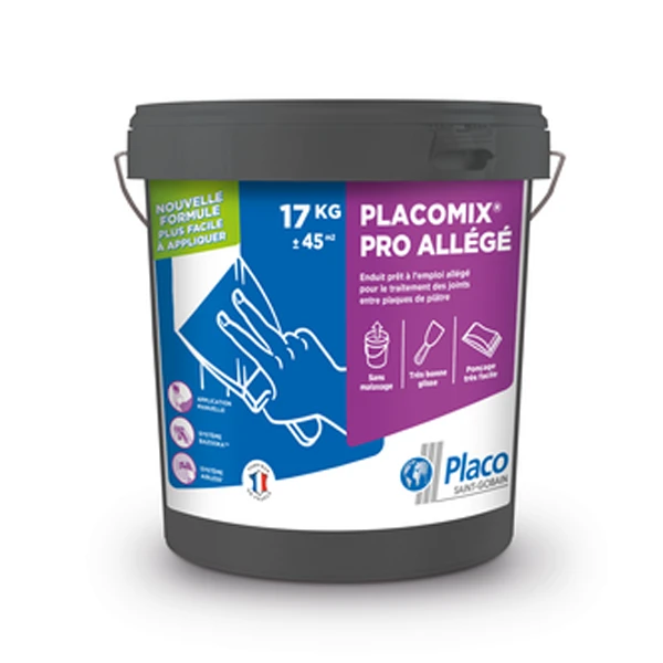 Enduit à Joint Prêt à L'emploi - Placomix Pro Allégé - Seau De 17 KG 2 Enduit à Joint Prêt à L'emploi - Placomix Pro Allégé - Seau De 17 KG – Image 2