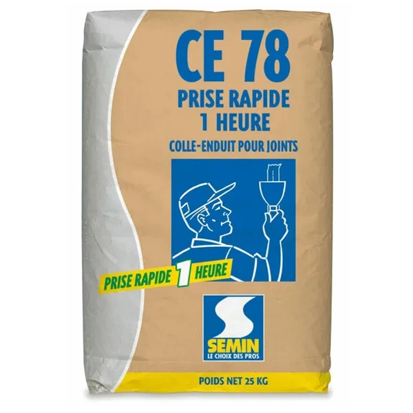 Enduit Pour Joints De Plaques De Plâtre - CE 78 à Prise Rapide 1h - Sac De 25 Kg 1 Enduit Pour Joints De Plaques De Plâtre - CE 78 à Prise Rapide 1h - Sac De 25 Kg