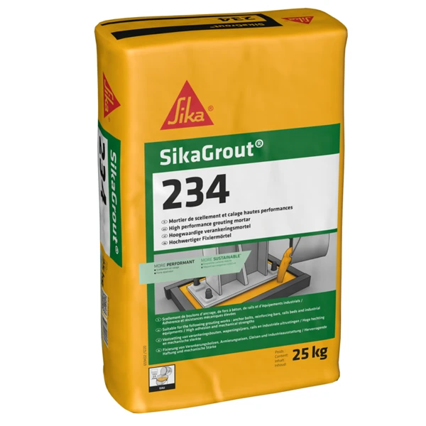 Mortier Hydraulique De Scellement - SikaGrout 234 - Sac De 25 Kg 1 Mortier Hydraulique De Scellement - SikaGrout 234 - Sac De 25 Kg
