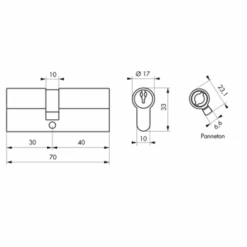 Cylindre Européen Double Entrée Laiton Thirard 30 X 40 Mm 007279 -Construire Un Magasin D'outils sans titre 46