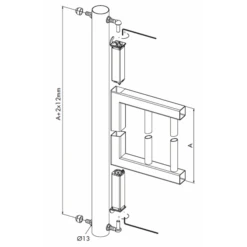 Charnière à Ressort Pour Portillon 40 X 40 Mm Locinox SWING40-130 -Construire Un Magasin D'outils schema 7