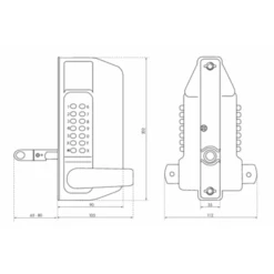 Serrure De Grille Et Portail à Combinaison Et Cylindre 005008 -Construire Un Magasin D'outils schema 9