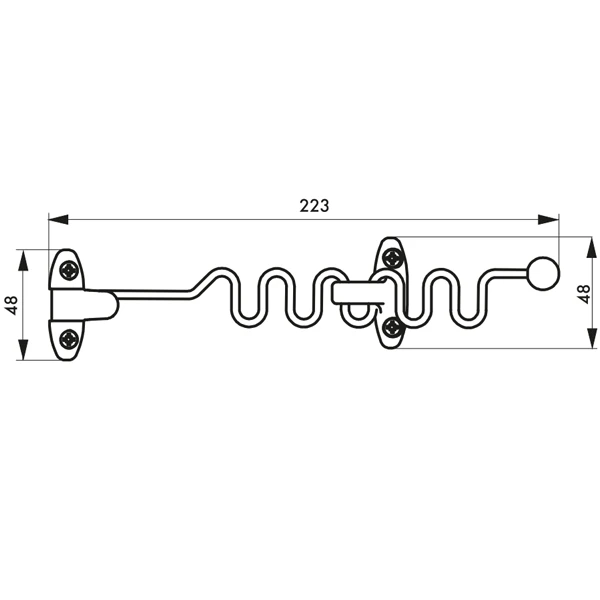 Entrebâilleur De Fenêtre à Serpentin Thirard Chromé - 223 Mm 2 Entrebâilleur De Fenêtre à Serpentin Thirard Chromé - 223 Mm – Image 2